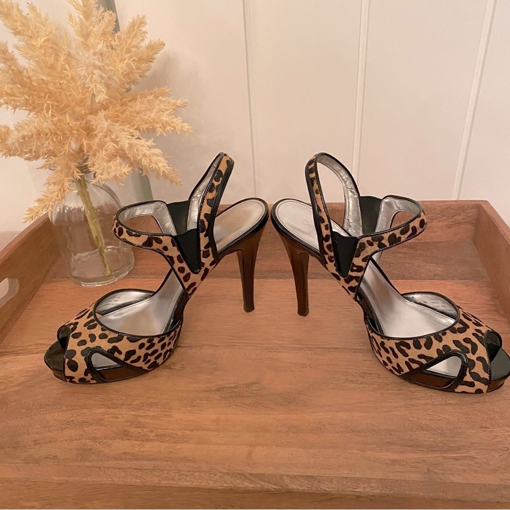 Calvin Klein Prive Pony Hair Heels